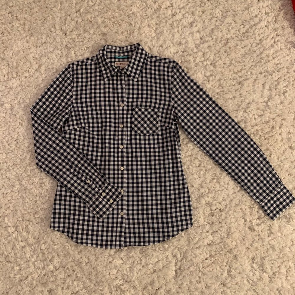 Black and White Button Down